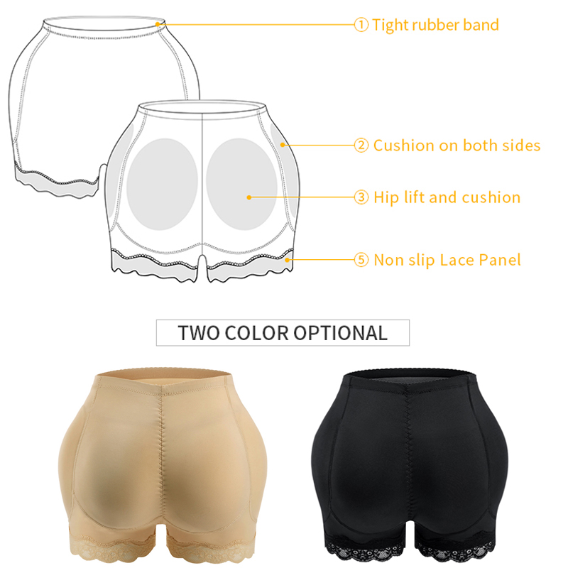 Intimo modellante per il corpo con cuscinetti sui fianchi Riempitore sexy per il culo grosso Mutandine contenitive Pancia liscia Shapewear Glutei finti Taglie forti