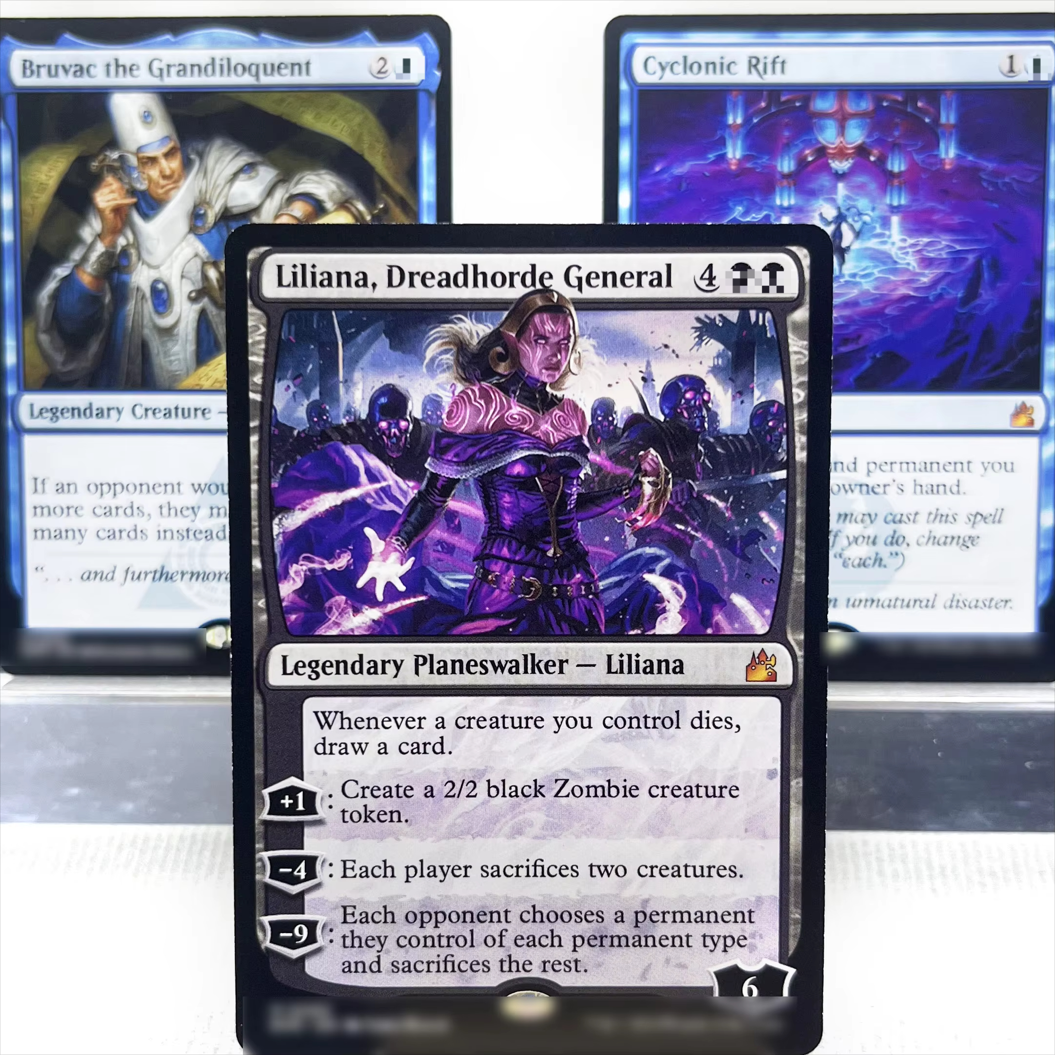 MKC MKM RVR HOLO3-I0203 Карты Tcg прокси-волшебные Доски будет веном шоковой земли Божественная видитация Циклонный рифл собрание