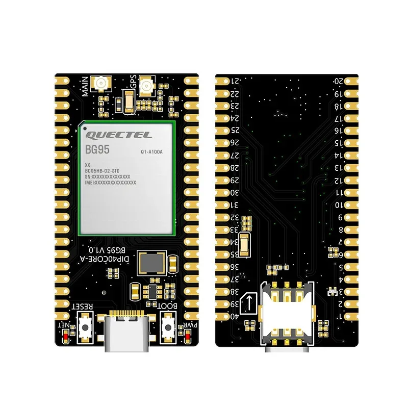 QUECTEL BG95-M3 40PIN OUT PCBA Mini placa de desarrollo con receptor GNSS LPWA GSM NBIOT CATM módulo con ranura para tarjeta SIM