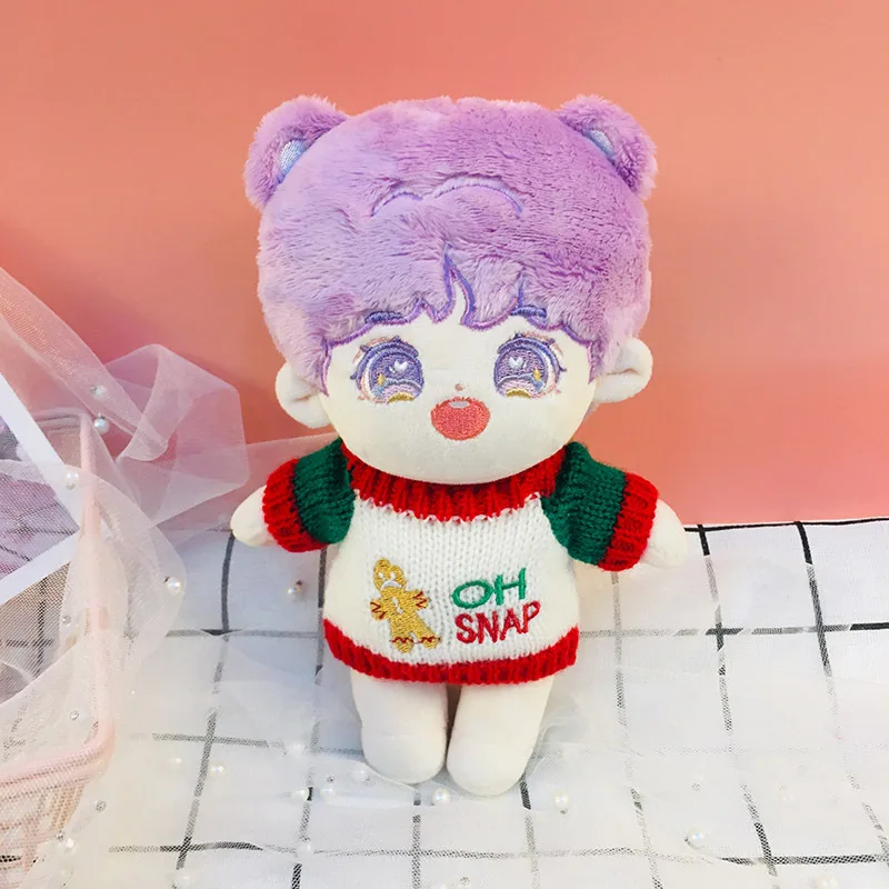 Quần Áo Búp Bê Cho 20Cm Hàn Quốc Kpop EXO Búp Bê Sang Trọng Ngôi Sao Của Búp Bê Quần Áo Áo Len Đồ Chơi Nhồi Bông Bộ Trang Phục Cho Thần Tượng phụ Kiện Búp Bê
