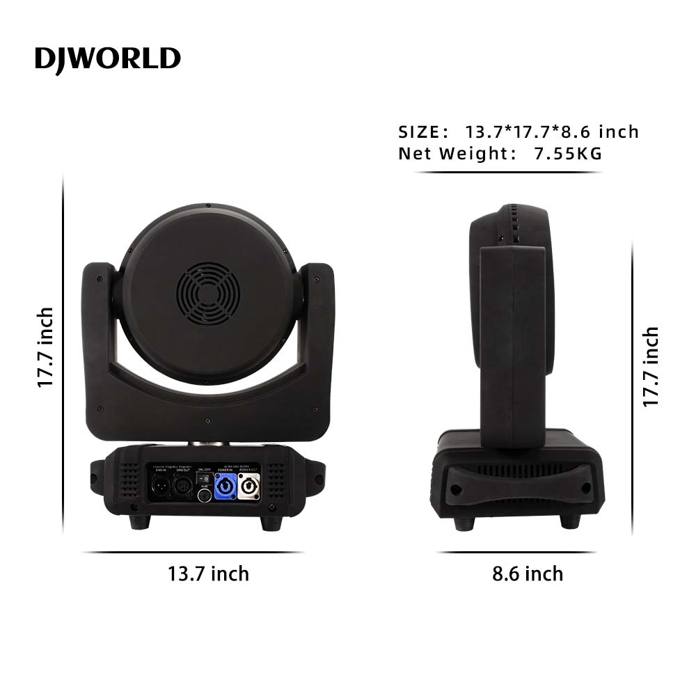 36x18W LED lumières lavage Zoom RGBWA + UV éclairage à tête mobile pour professionnel DJ Bar Disco fête effet de scène lumière contrôle du son