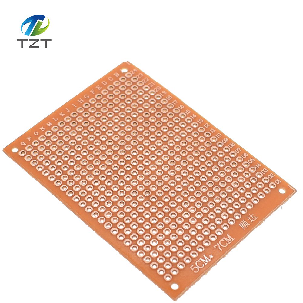 1/10Pcs 5*7cm 5x7 5cm 7cm TZT DIY Prototype Paper Plate Universal Board Yellow