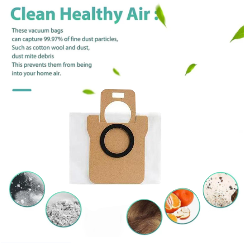 HOT SALE 8PCS Dust Bag for Xiaomi Robot Vacuum X10+, Mijia Omni 1S, B101CN / Dreame Bot S10 S20 Pro, X10 L10 L10S Ultra Vacuum
