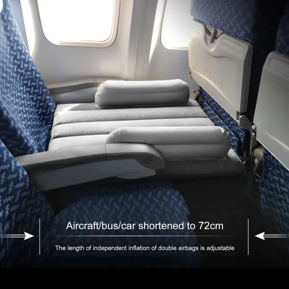 Cama con pedales lavables para viaje, colchón inflable para niños, extensor de asiento, hamaca, cama de aire para bebé, reposapiés de larga distancia de Color sólido