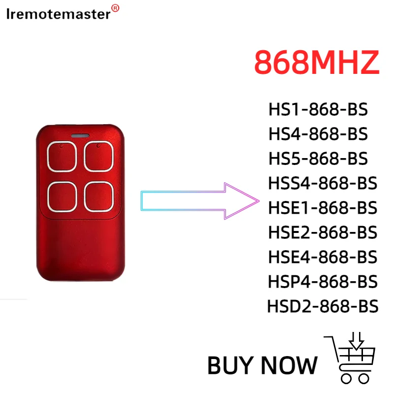 868mhz REMOTE HSE2 HSE4 868 BS ROLLING CODE REMOTE CONTROL BiSecure 868MHz GARAGE DOOR REMOTE REPLICATOR OPENING DEVICE