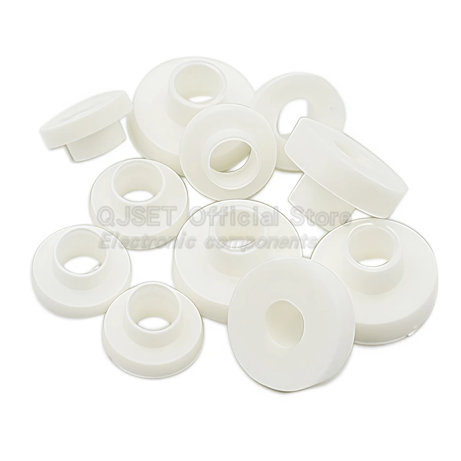 100 ชิ้นฉนวนกันความร้อนเม็ด TO-220 TO-3p TO-247 triode พิเศษ M3 สกรูฉนวนแหวนเครื่องซักผ้าหมวก t - type ทรานซิสเตอร์ปะเก็น nylon3mm