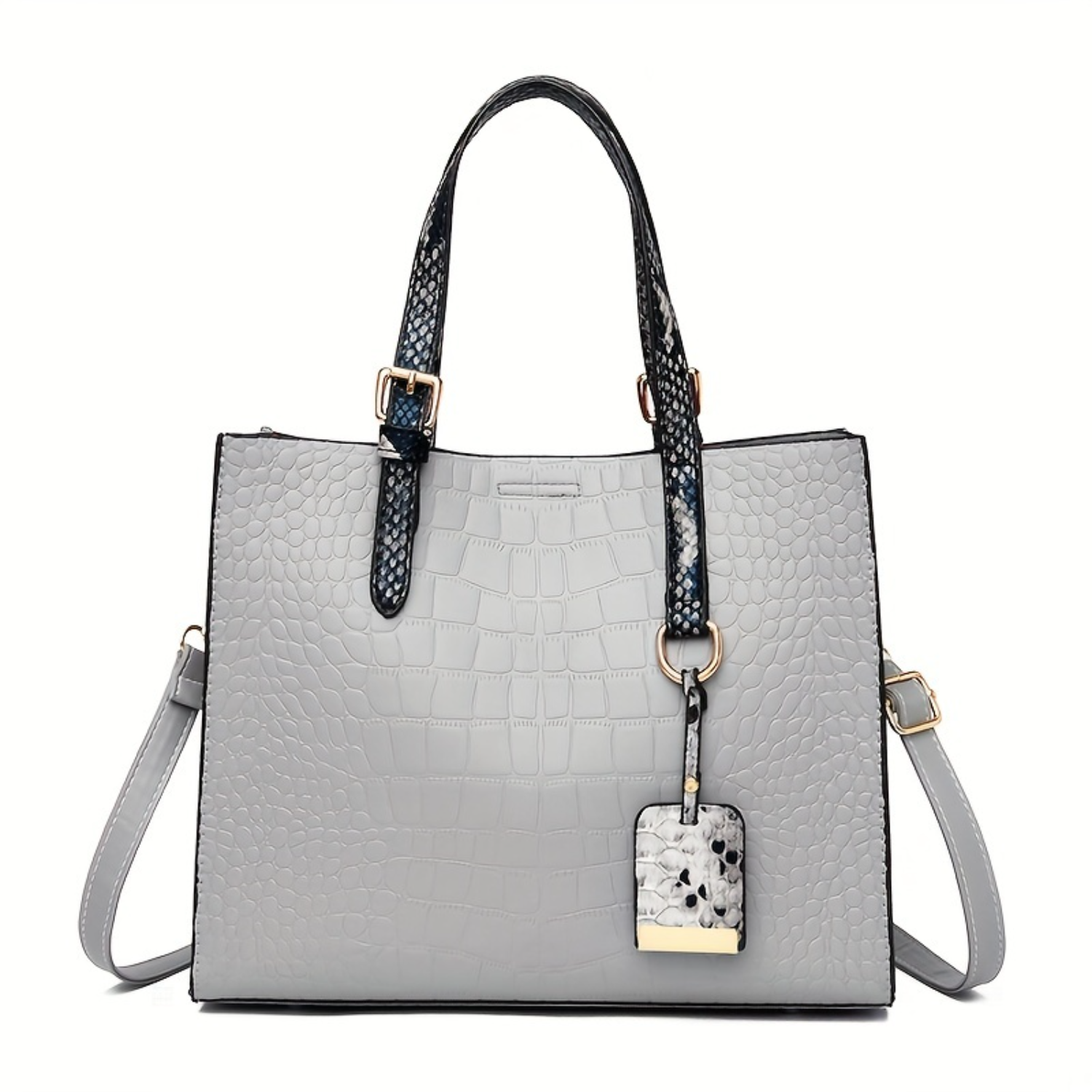 Luxury Large Leather Shoulder Bag Top Handle Satchel Tote for Women