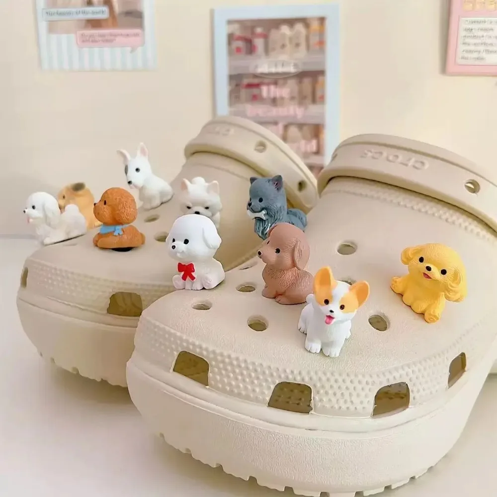 Juego de botones de plástico con hebilla redonda, 100 Uds., para zapatos con agujeros, dijes para zapatos de jardín, accesorios de sujeción Croc Diy de ajuste Universal