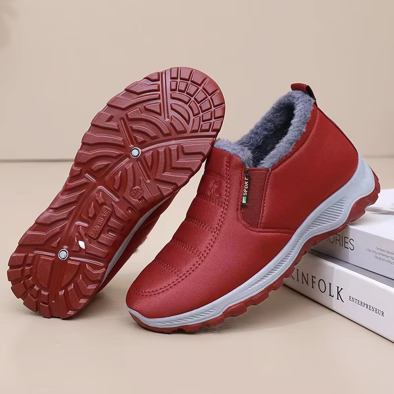 Schuhe Damen Wildleder Schneestiefel für Winterwärme Wasserdichte Gleitstiefel für Wärme Outdoor Kurze Stiefel Kostenloser Versand