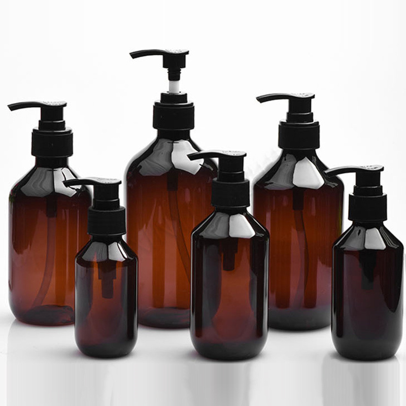 Dispensador de botellas de Gel de ducha para baño, recipiente de plástico para líquidos, con bomba vacía rellenable, de 100/200/300/400/500ml