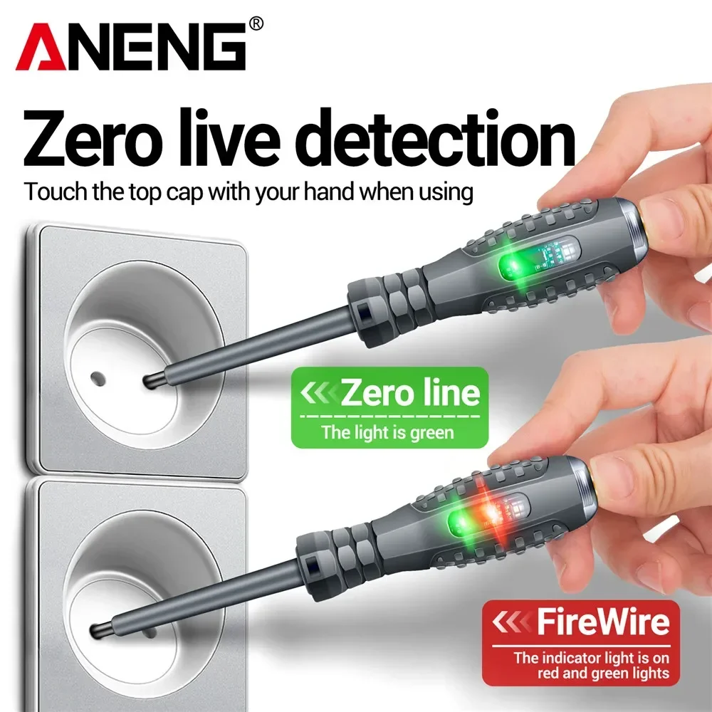 ANENG B05 palabra/cruz fuerte par resaltado destornillador medidor Sensor probador pluma cero Detector en vivo con indicador herramienta eléctrica