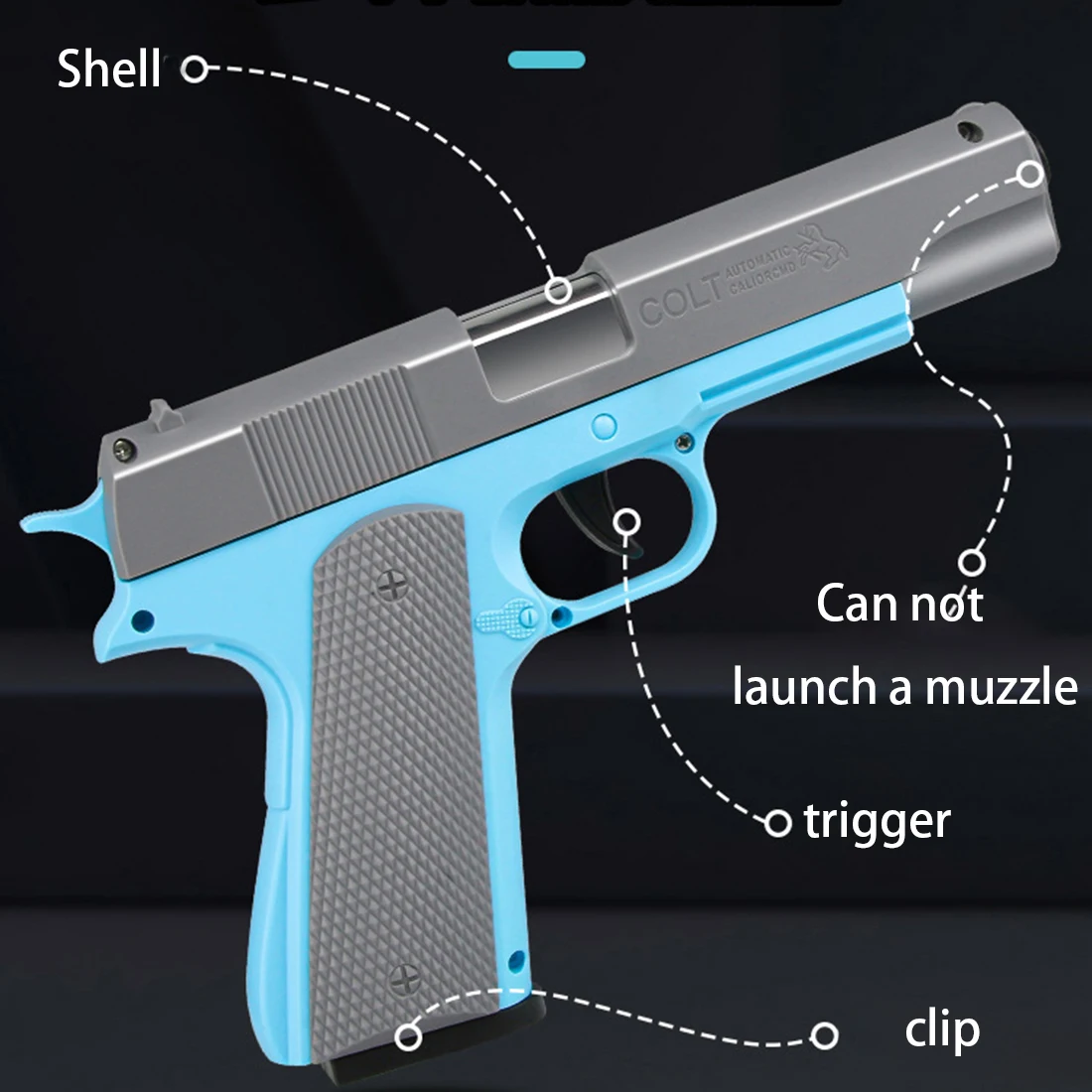 3d แรงโน้มถ่วงของเล่นปืนรุ่นไม่สามารถยิง M1911 ปืนพก Desert Eagle ที่ว่างเปล่าโหลด Hang-Up 3d การพิมพ์ Fidget ของเล่นสําหรับชาย Decompression