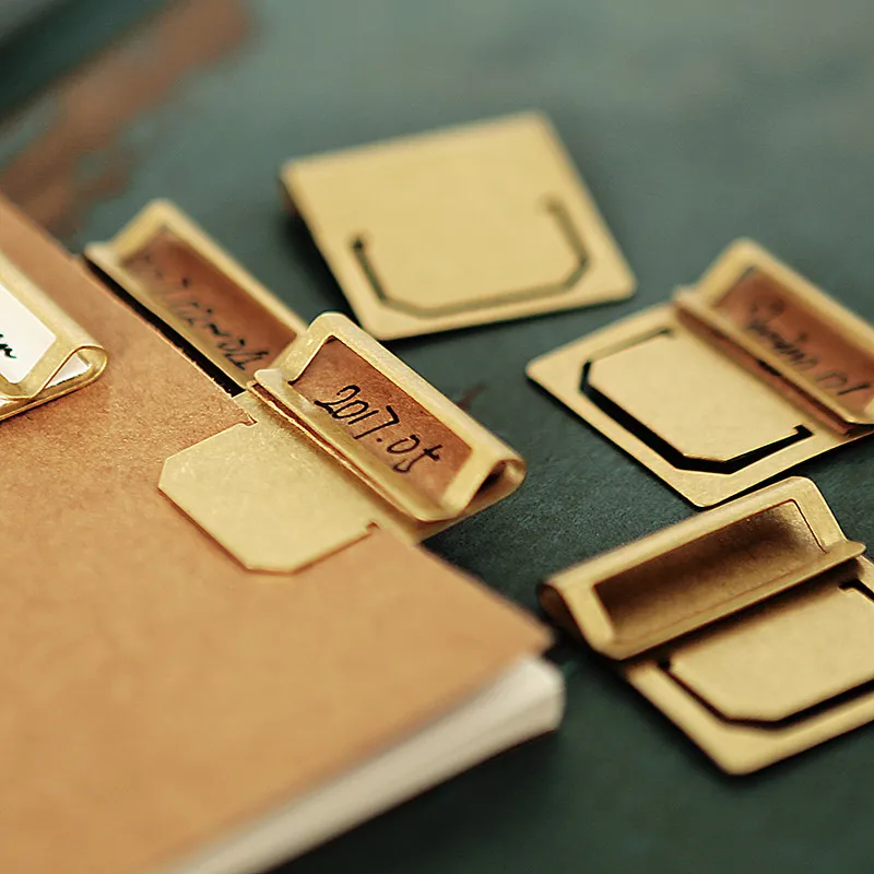 6 шт./набор, латунные закладки для книг