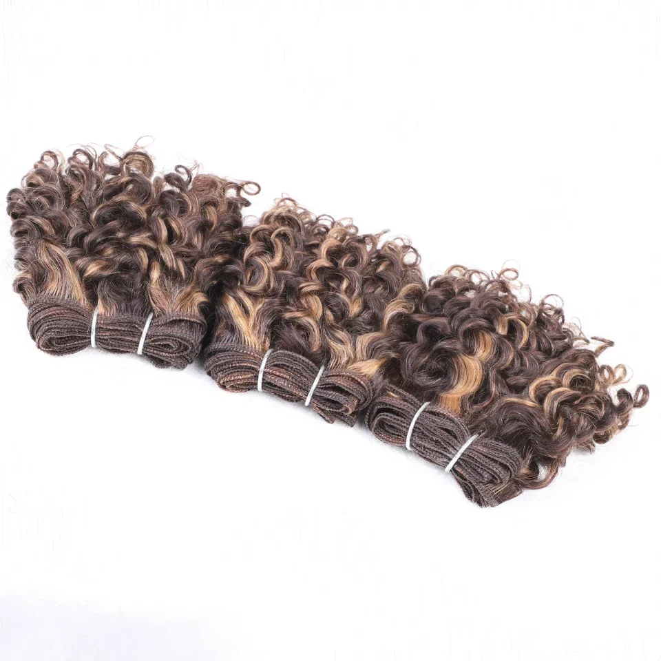 Remy natural peruano tecer com cabelo encaracolado, conjunto de 3, p4/27