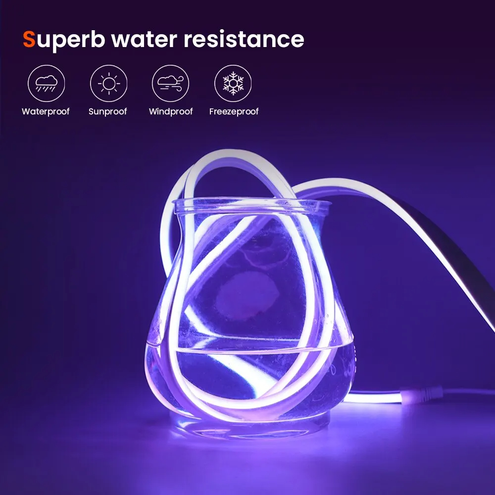 Neonlicht RGB LED-strip 5V USB 1M Afstandsbediening Tape Room Decor 108Leds/M TV-achtergrondverlichting Waterdicht SMD 3535 Flexibel tapelicht