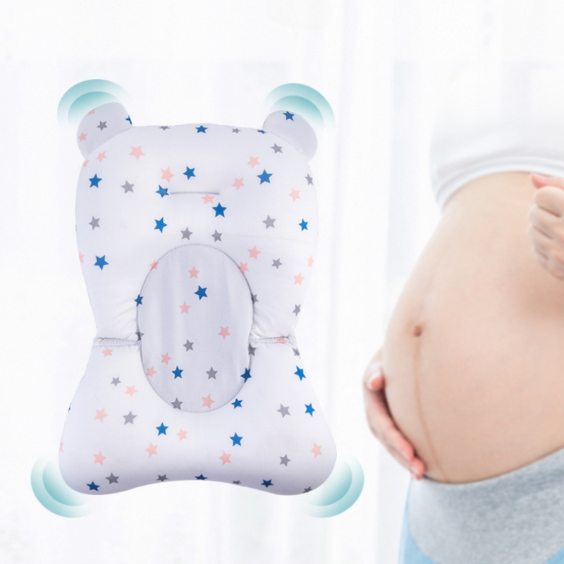 Almofada de banheira de bebê infantil portátil antiderrapante tapete de banheira crianças chuveiro almofada de ar cama recém-nascido assento de banho de segurança do bebê