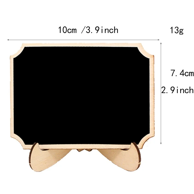 20pcs Mini Lace shape Chalkboards with Support Message Board Signs Table Place Card Signs for Home Brthday Wedding Party