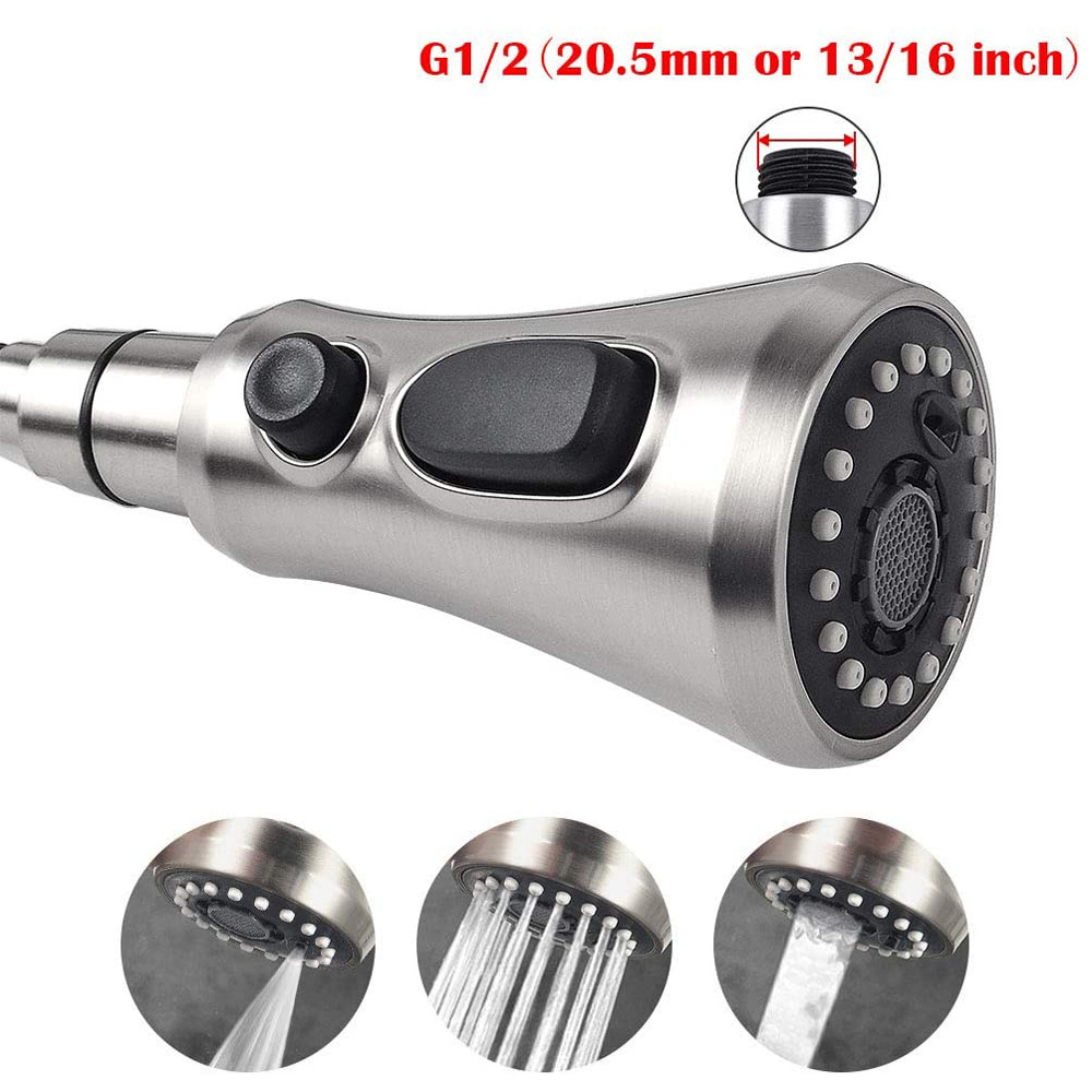 Robinet de cuisine extractible, buse de pulvérisation ABS Durable, économie d'eau, pomme de pulvérisation de douche, lavabo de salle de bains, remplacement de robinet d'évier