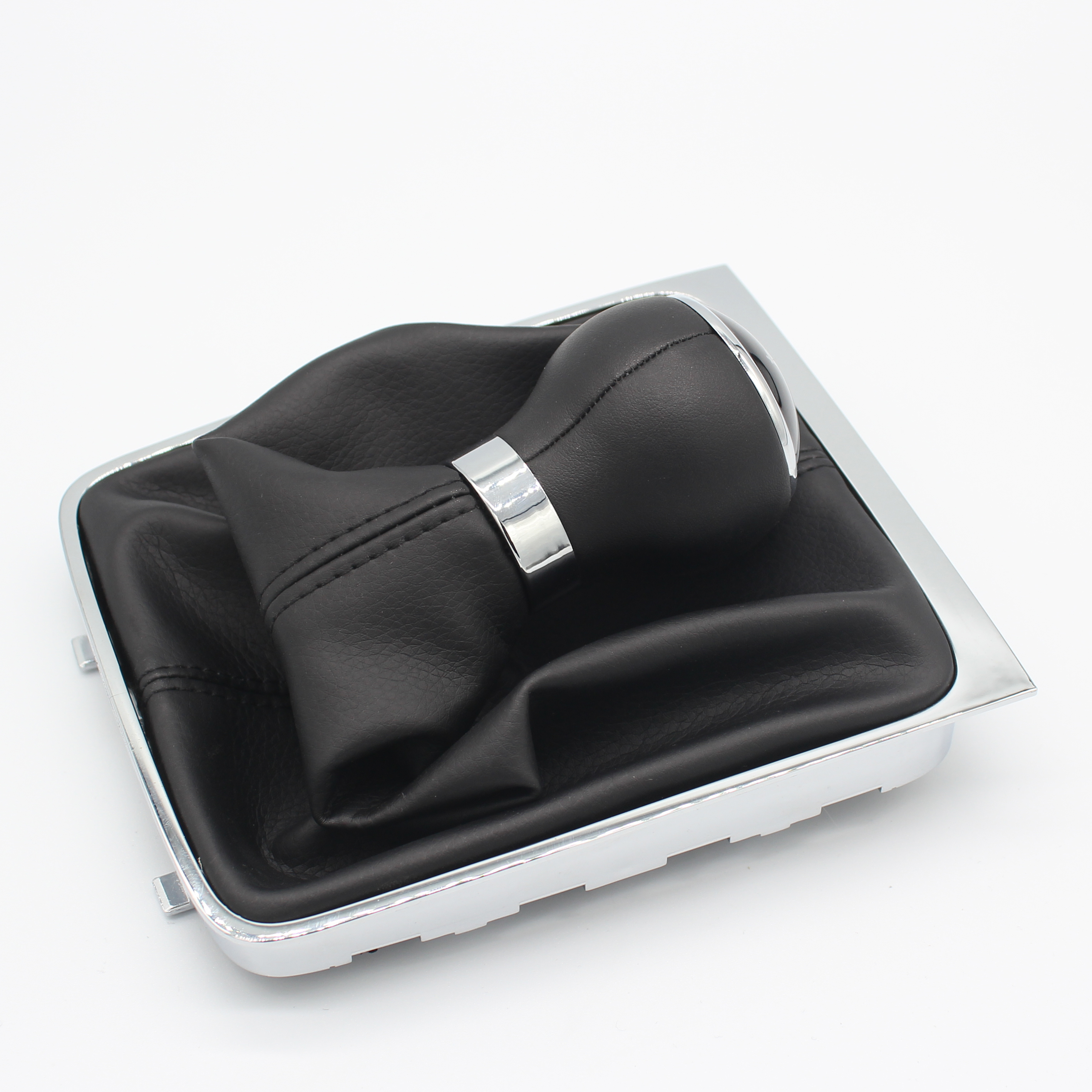 Vw パサート B6 2005-2012 新 5/6 スピードマニュアルギアシフトノブレバースティックシフターゲートルブーツカバー革カーアクセサリー