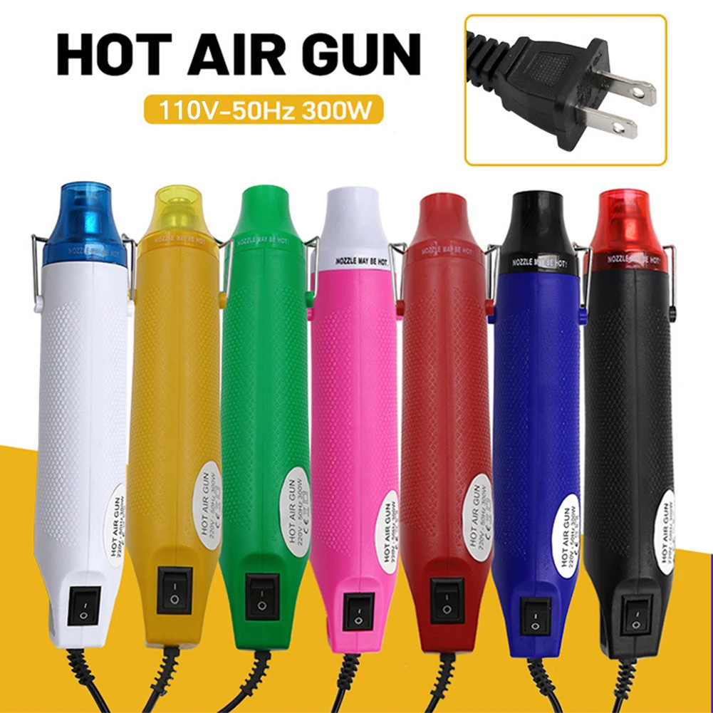 Elektrisch Heteluchtpistool Snelle Warmte 300W Mini Handheld Heteluchtpistool US Plug 110V Power Hete Droger voor DIY Craft Embossing Krimpfolie