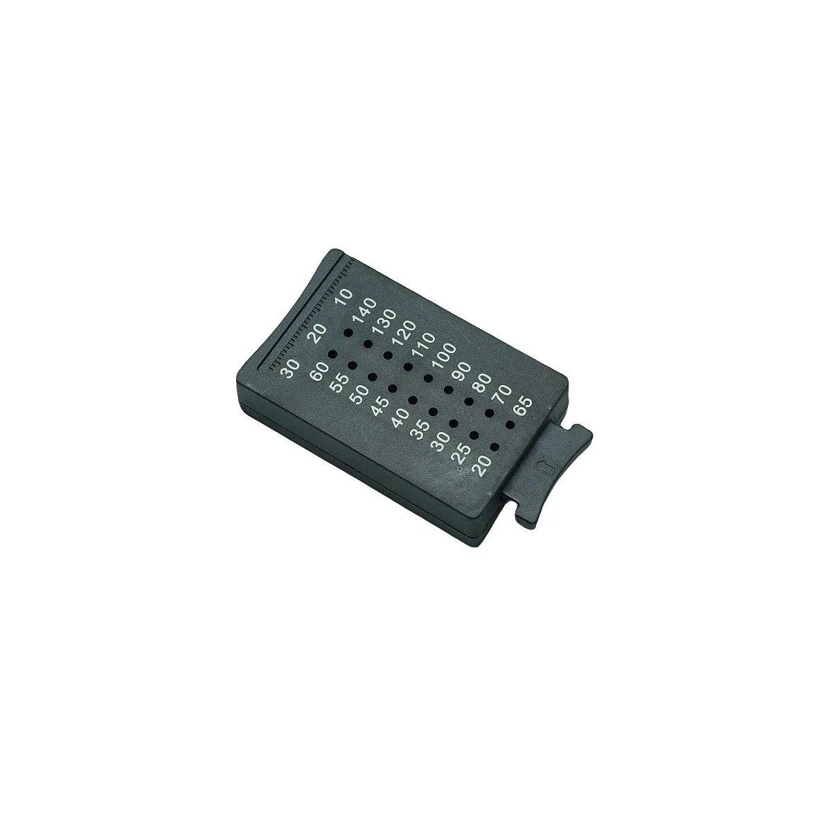 1 Stück Dental Gutta Percha Cutter 7 cm schwarzes Kunststoff-Endo-Lineal für präzises Mess- und Schneidklinik-Werkzeug