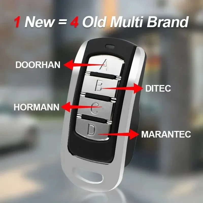3pcs โรงรถระยะไกลประตูอิเล็กทรอนิกส์ควบคุม 433mhz Gate Key Fob Command มือเครื่องส่งสัญญาณรีโมทคอนโทรลไร้สายของชัตเตอร์ประตู