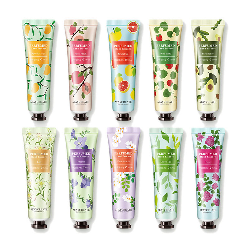 10 pz Fruttato Fiorito Crema Per Le Mani Idratante Nutriente Anti Chap Riparazione Cura Delle Mani Bellezza Cura Della Pelle Creme Per Le Mani Set