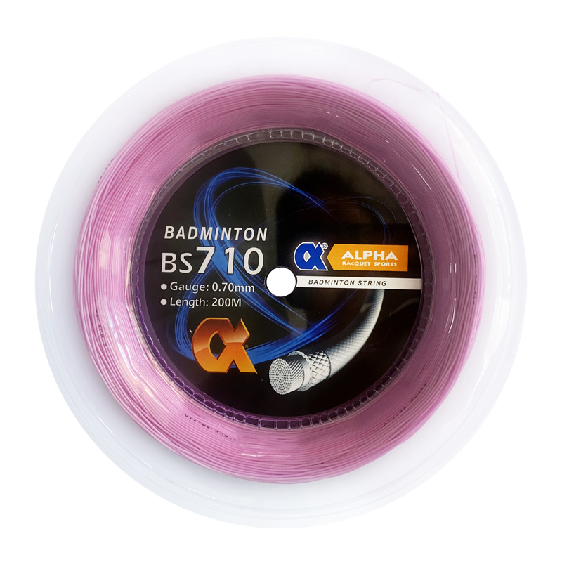 Alpha-Carretes de cuerda de Bádminton de 200m, Red de bolas de entrenamiento de 0,70mm, máquina de 28 libras, Red de línea de bolas de enhebrado, accesorios de línea de Bádminton