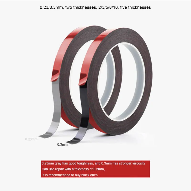 Amaoe 0.23/0.3mm Double Sided Adhesive Tape For CellPhone Tablet LCD Screen Back Cover High Temperature Resistance Sealing Tape