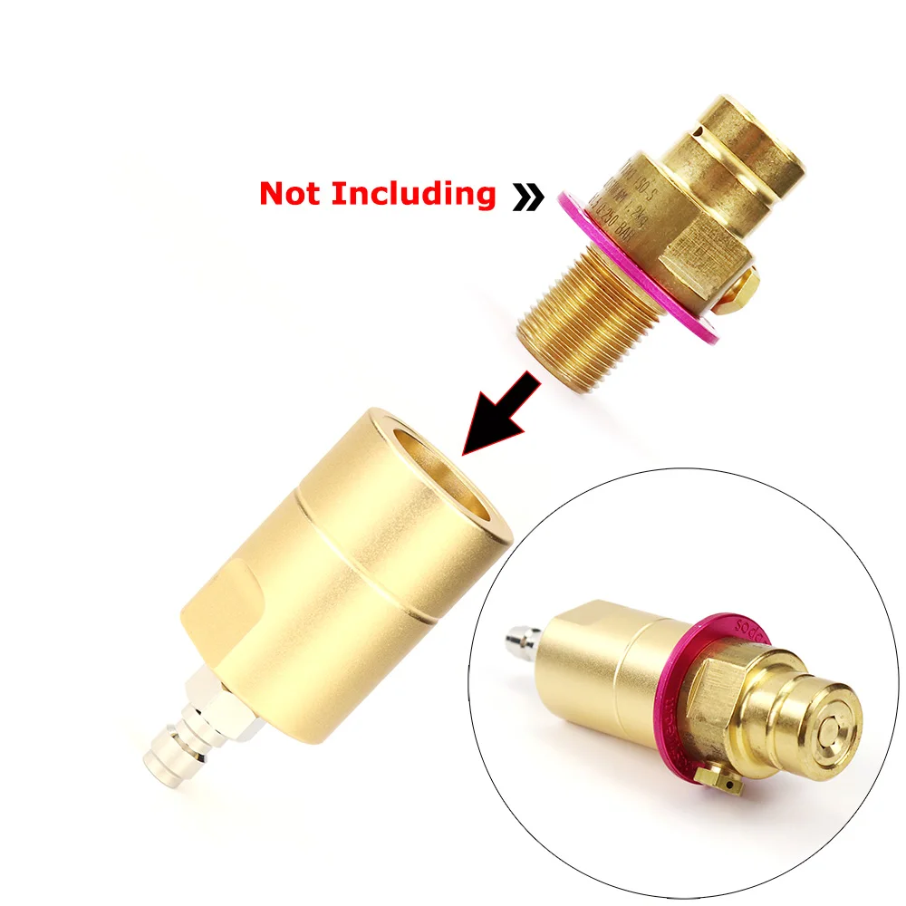 M18*1.5 CO2 Adapter With 8MM Quick Plug For SodaStream Maker to External Co2 Tank Adapter