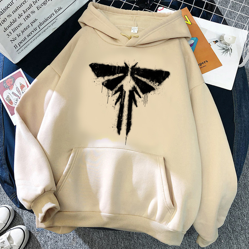 Sudaderas con capucha del último de nosotros para hombre, ropa de calle coreana estampada, ropa masculina grunge, jersey con gráfico de anime