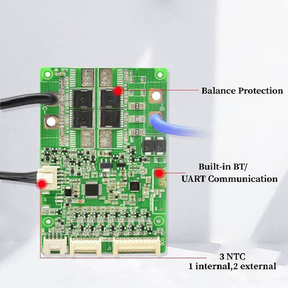 7S ~17S JBD Bluetooth Smart BMS 10S 12S 13S 14S 16S Защитная плата литиевой батареи 24 В 36 В 48 В 52 В 60 В Li-ion Lipo 20A 40A 60A