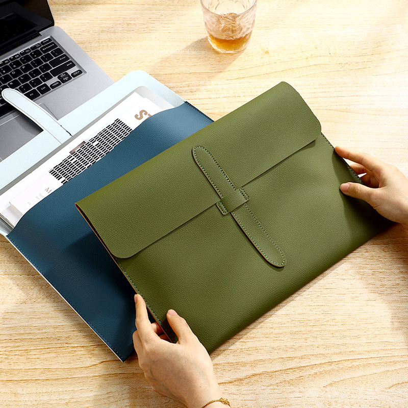 1 stücke Business Leder Datei Ordner Verdickte Wasserdichte Dokument Tasche Tragbare Vertrag Lagerung Archiv Tasche Langlebig