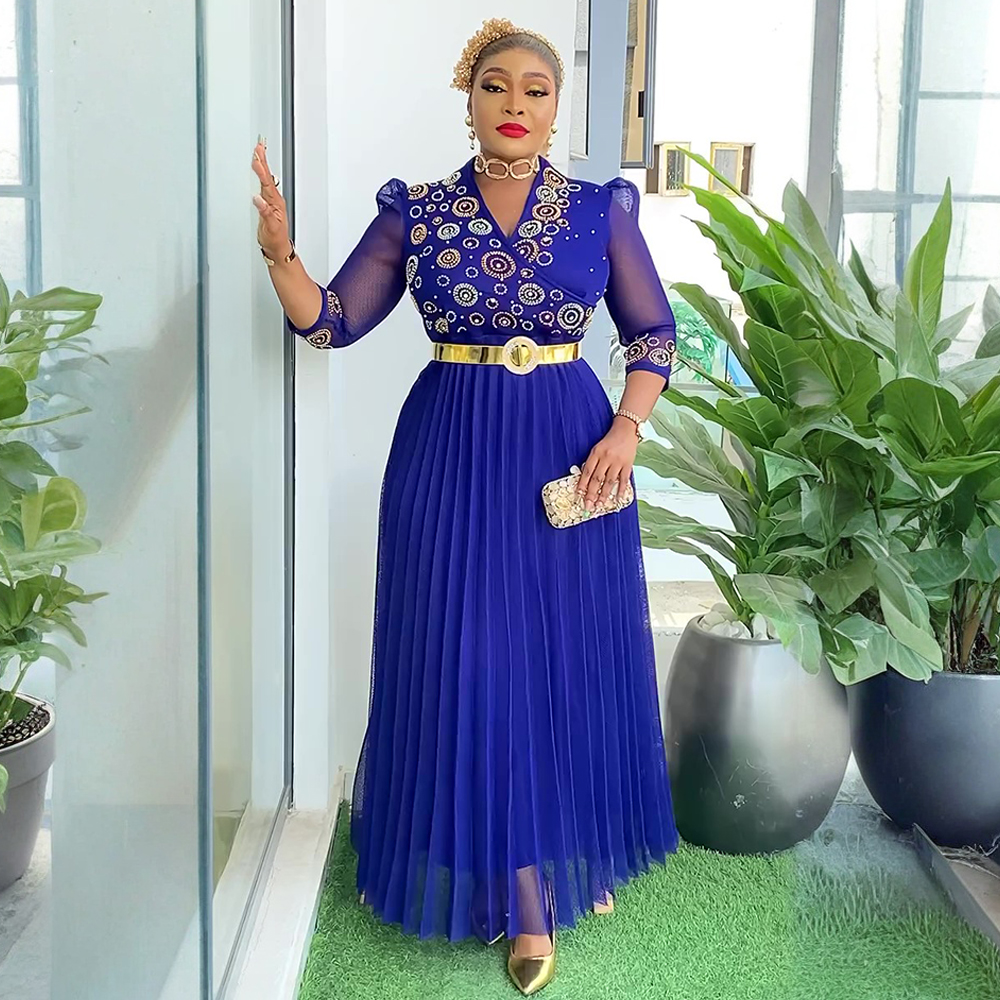 Robes de soirée africaines grande taille pour femmes, nouvelle mode Dashiki Ankara, robe de soirée de mariage élégante, robe Maxi musulmane turque, 2025