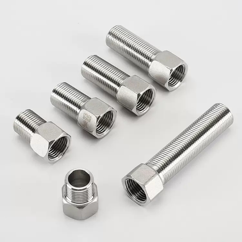 1/8 "1/4" 3/8" 1/2" 3/4" 1 BSP オスメス 50 60 80 100 150 200 300 ミリメートルバレルカプラーニップルパイプ継手コネクタ 304 ステンレス