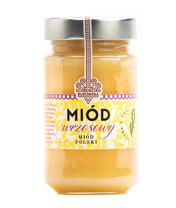Miód wrzosowy 240ml/315g - Schronisko Bukowina