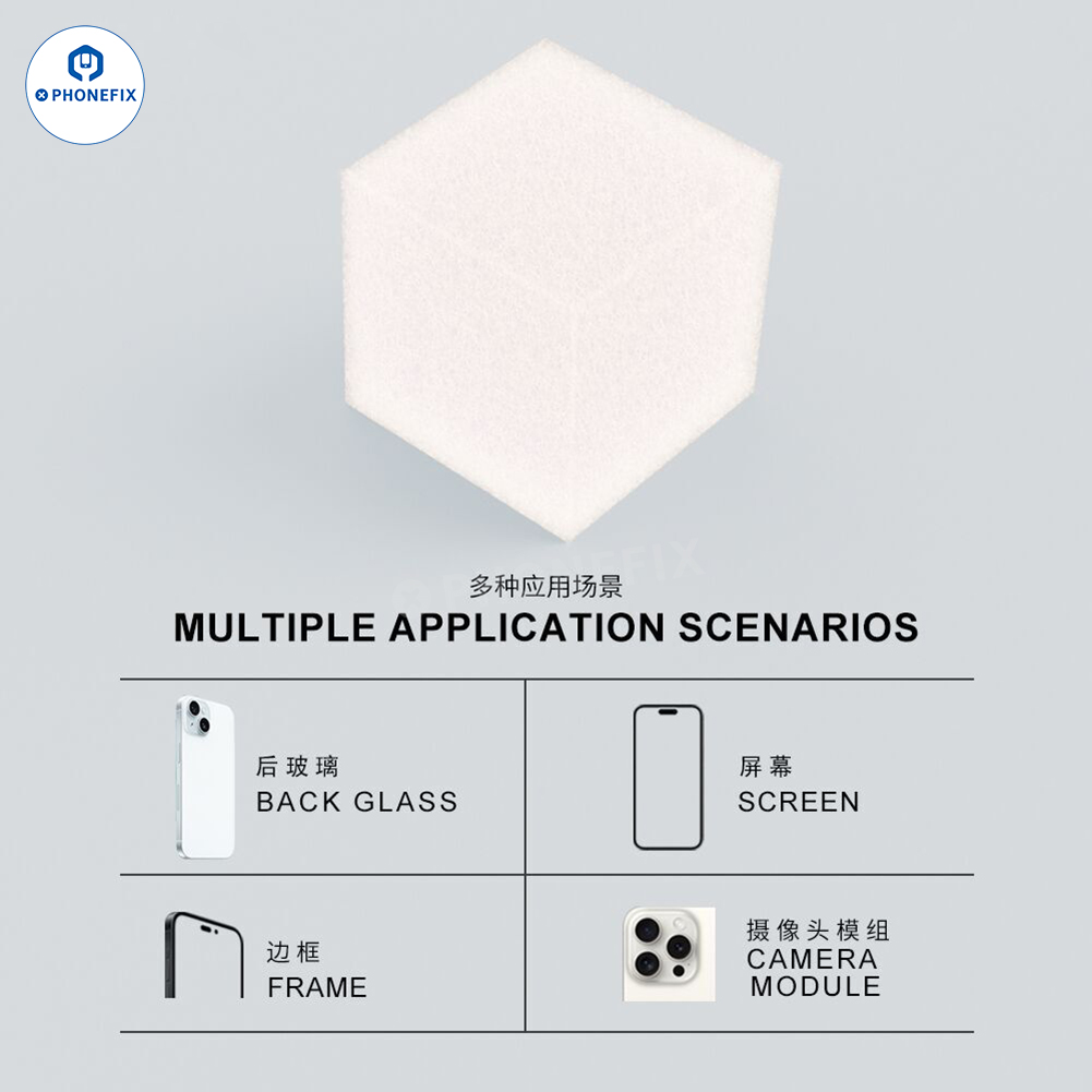 MIJING Nano Cleaning Sponge Strong Absorption Force No Floc or Residue Sponge for Motherboard PCB Components Cleaning Repair