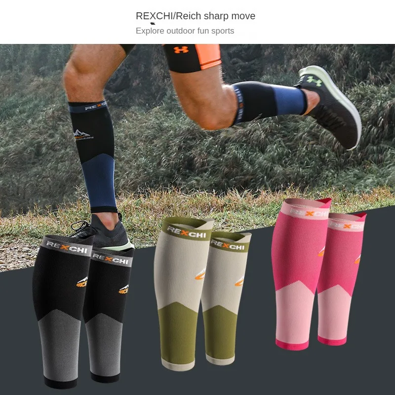 1 Pair of Cycling Sports Leg Warmers Marathon Football Running Muscle Can Compress The Calf Pressure Knee Warmers