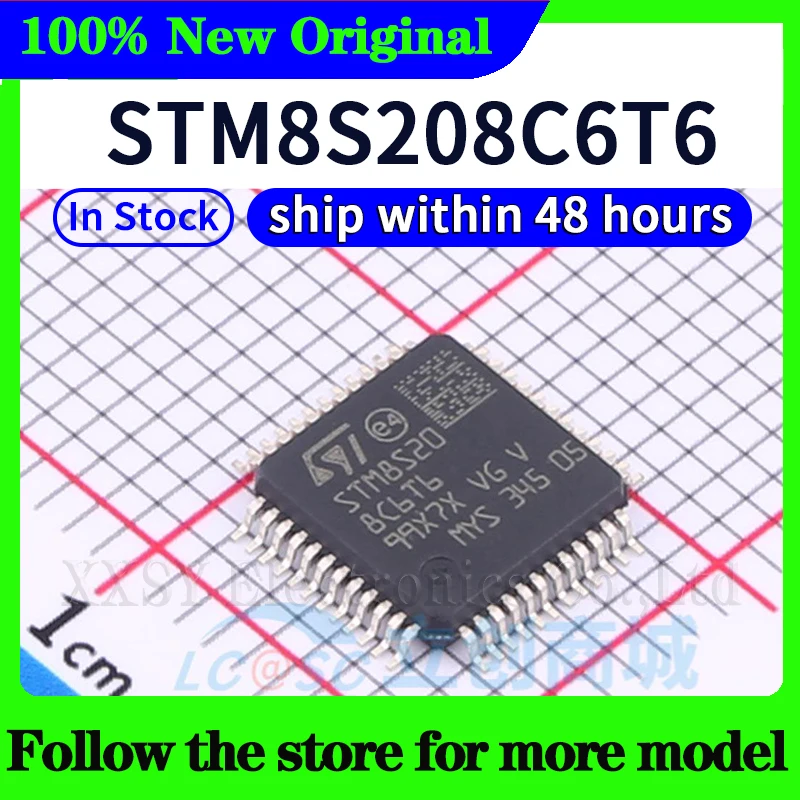 STM8S208C8T6 STM8S208C6T6 STM8S208MBT6B STM8S208CBT6 STM8S208S6T6C STM8S208RBT6 STM8S208R8T6 Высокое качество Новый
