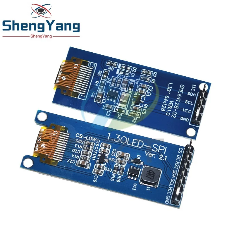 TZT 1,3 Zoll OLED Display 4PIN 7PIN64×128 LCD Modul SH1107 LCD 1,3 "OLED Vertikale Bildschirm Modul für Arduino