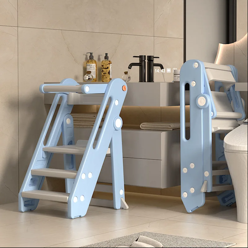 Taburete plegable para bebé, taburete para subir pies, artículos de tocador, aprender a lavarse las manos