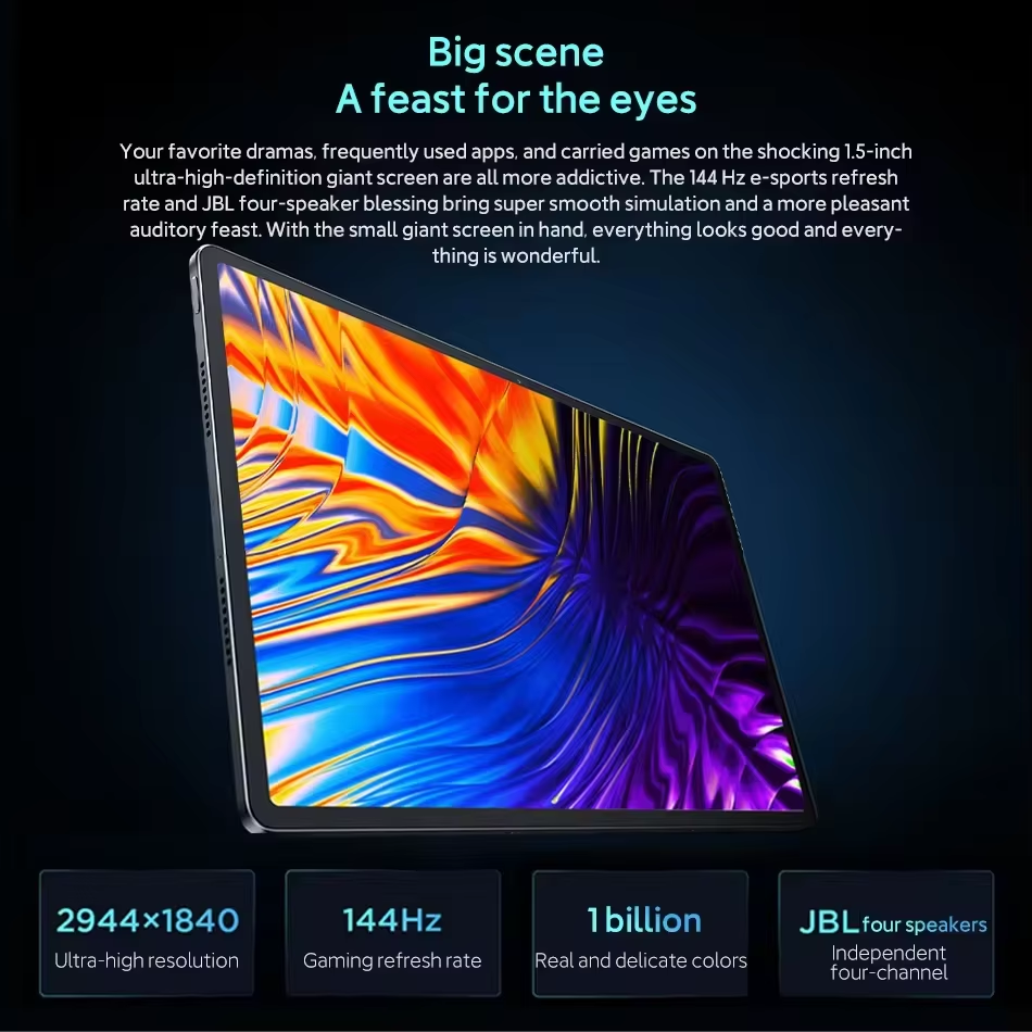 Nuevo Lenovo Xiaoxin Pad Pro 12,7 2.o 2025 Tablet Dimensity 8300 2.9k Resolución 144Hz Tasa de actualización WIFI 10200mAh WIFI Android