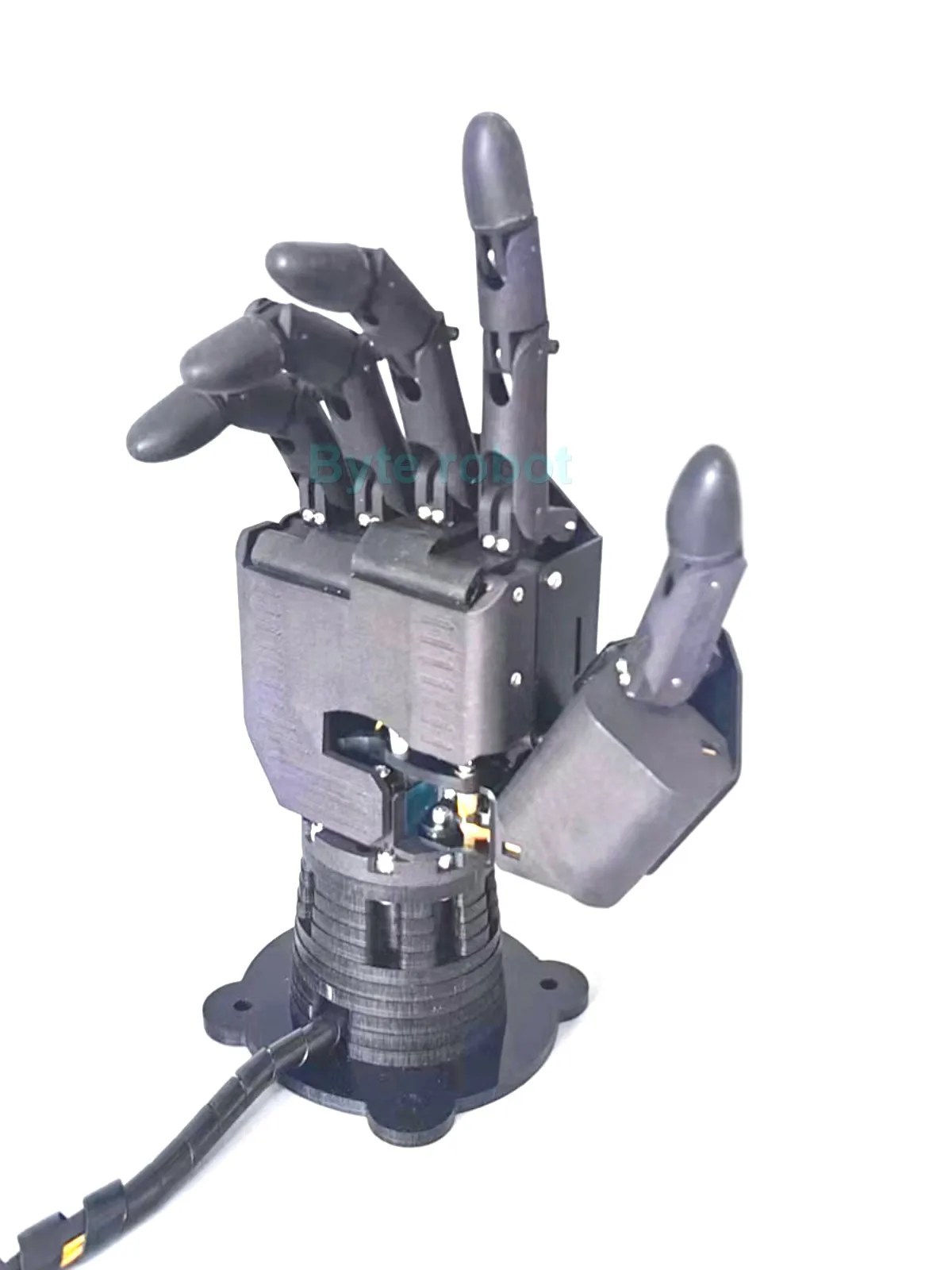 6 Dof Robot Hand with Five Fingers Servo Control Left Right Bionic Palm Assembled Gripper Claw for Programmable Robot Hand Kit