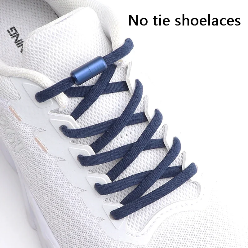 Lacci elastici Scarpe da ginnastica Opzioni colorate Nessuna cravatta Lacci per scarpe sportive Lacci rotondi senza lacci Accessori per scarpe per bambini e adulti