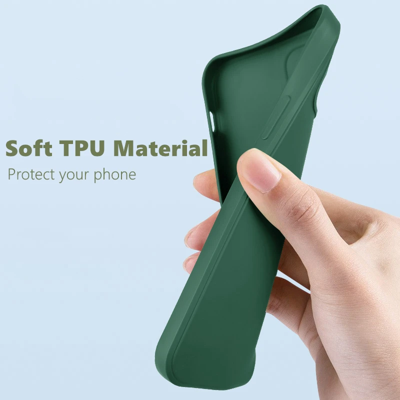 Para iPhone 8 funda para iPhone SE 2022 2020 7 8 funda de lujo a prueba de golpes suave TPU silicona líquida funda trasera de teléfono para iPhone 8