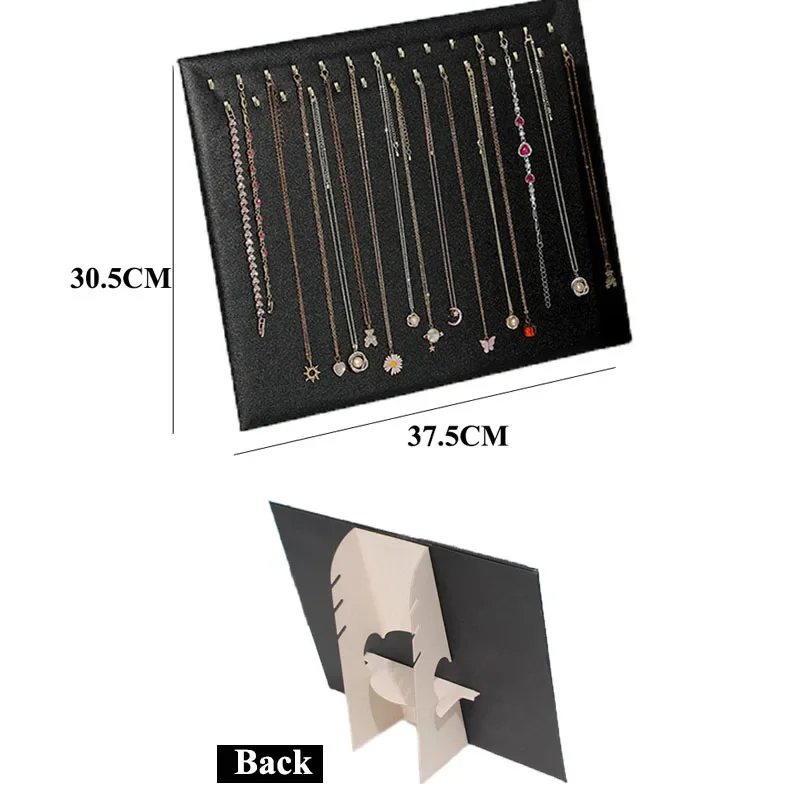 Jewelry Display Stand for Necklace Pendant Velvet Jewelry Organizer Holder for Bracelet Chains Stud Earring Display Rack