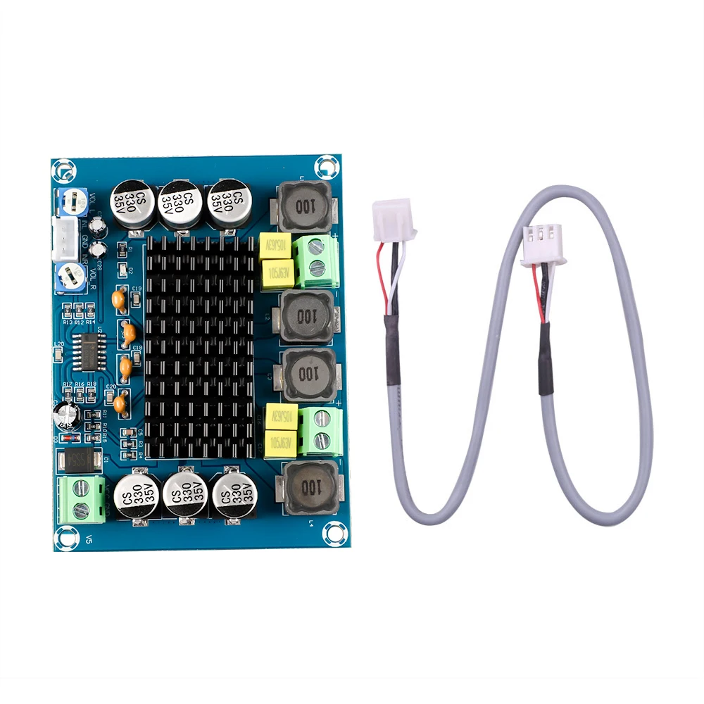 240W Dual Channel Class D Digital Power Subwoofer Audio Amplifier Board 120W+120W stereo AMP DC 12V 24V For TV Speaker