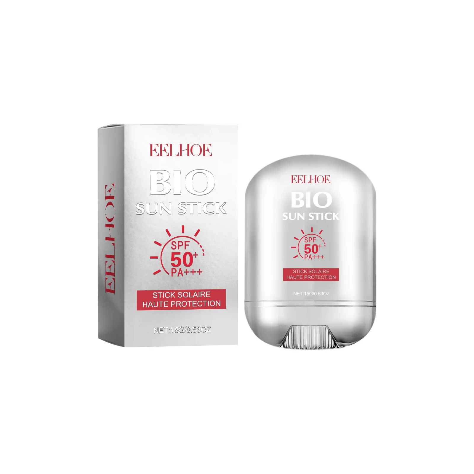 顔の日焼け止めスティック Spf 50+ 日焼け止めスティックさわやかなオイルコントロール日焼け止め美白保護クリームフェイスケア 15 グラム