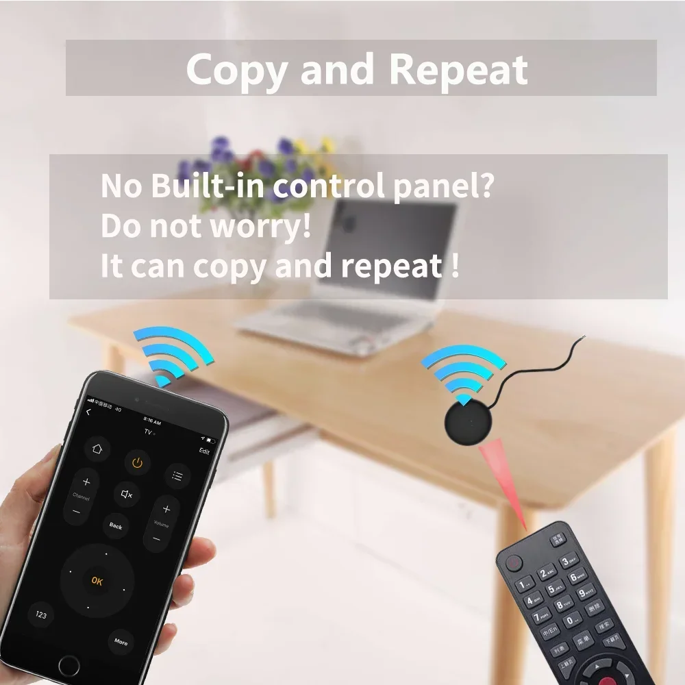 Tuya wifi inteligente ir controle remoto vida inteligente app substituir tv dvd aud ac remoto funciona com alexa google casa