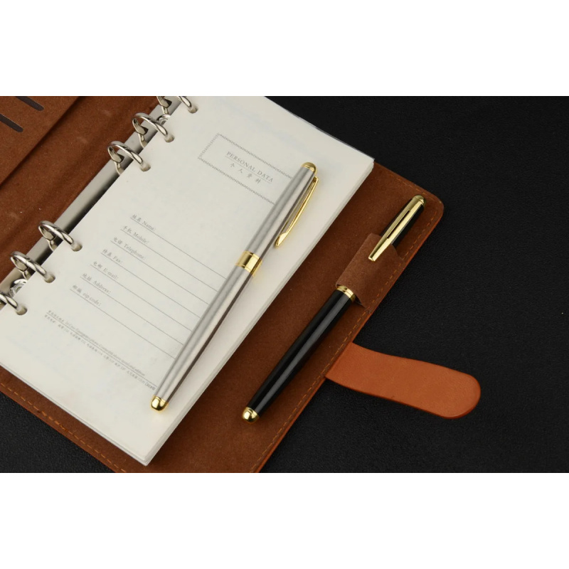 Wysokiej jakości długopis biznesowy do podpisywania, materiał ze stali nierdzewnej, wkłady wymienne, artykuły biurowe i do nauki.